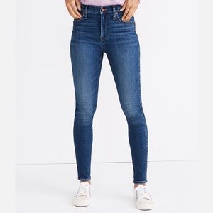 Madewell high rise skinny jeans in Bradshaw wash